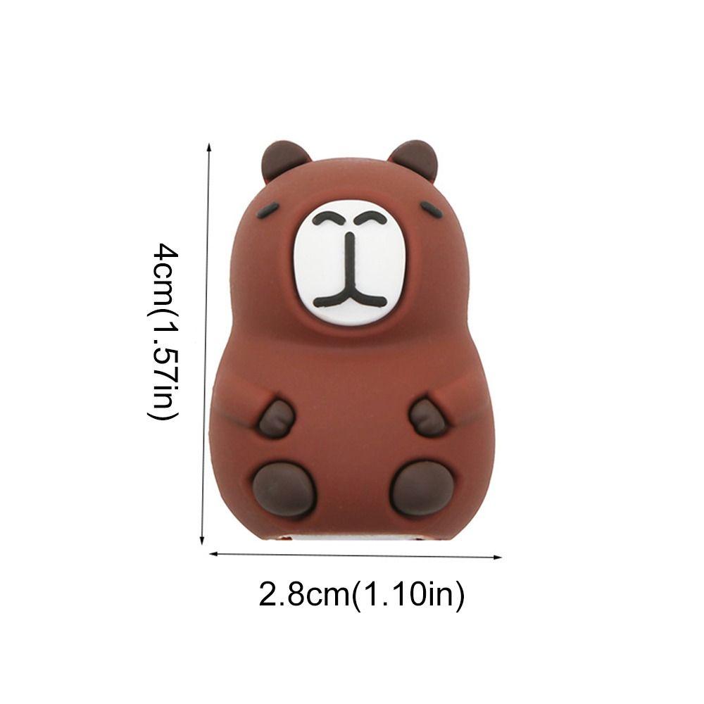Cute Capybara Pencil Sharpener Anime Pencil Cutting Tools Creative Capybara Pencil Cutter  Kids
