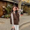 New thickened cotton vest 2025 winter clothing foreign style warm jacket women's winter down cotton vest vest vest