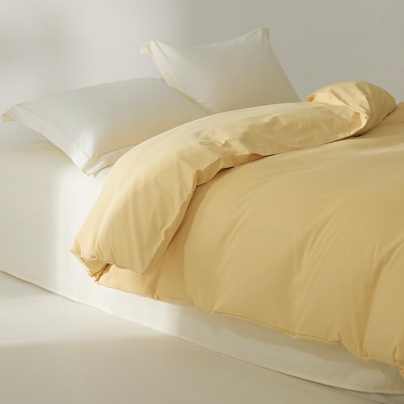 Xinjiang Long-Staple Pure Cotton Brushed Quilt Cover - Warm, Solid Color, Simple Design for Winter (Single/Double)