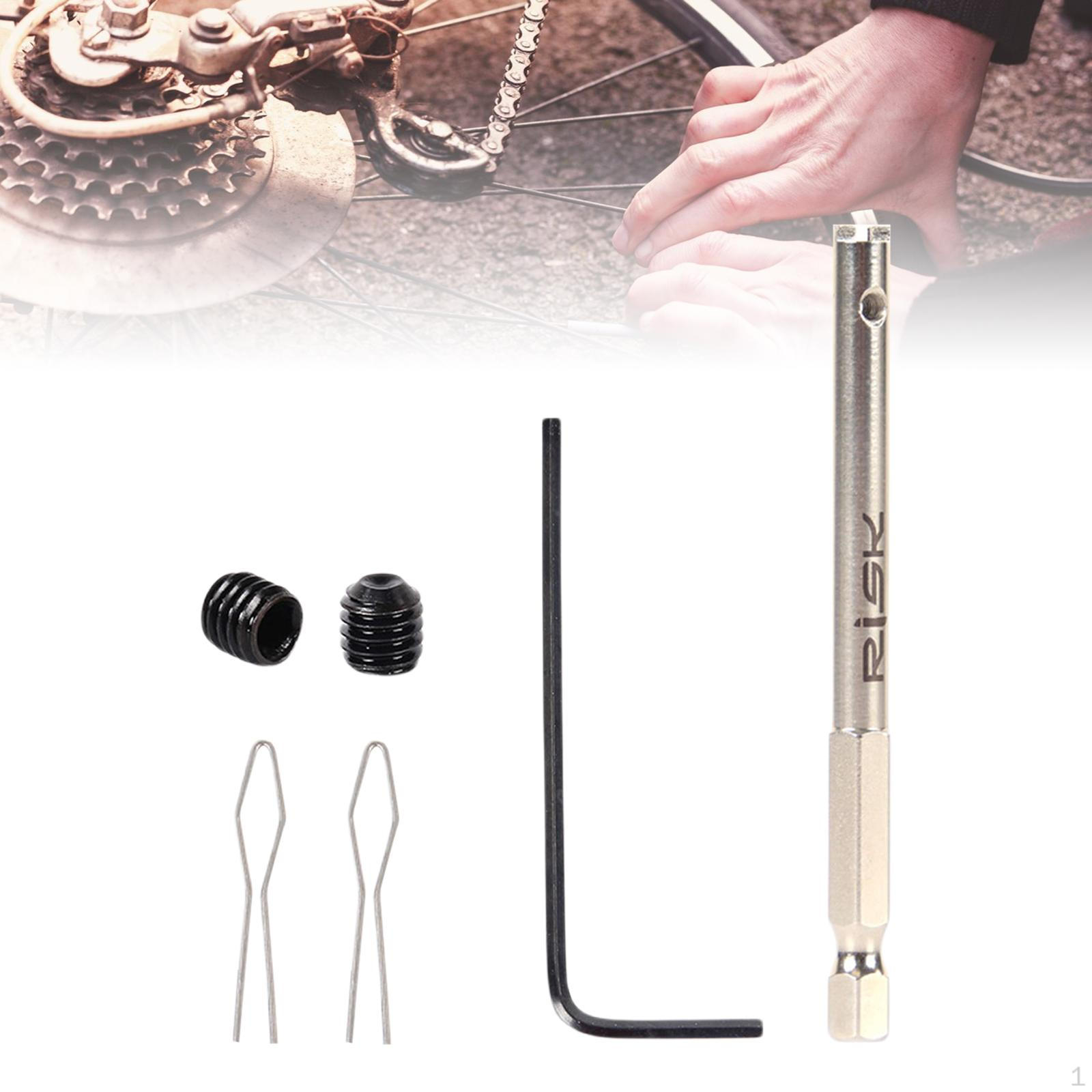 

Bike Spoke Insertion Tool Anti-Rust Anti-Corrosion Cycling Spokes Removal Spanner A