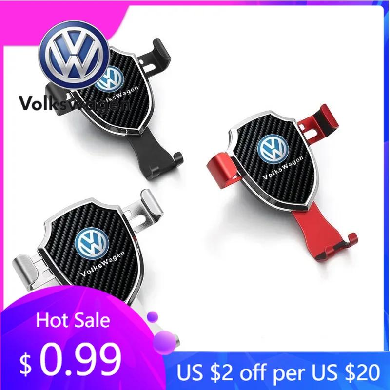 Dla VW Volkswagen Jetta MK5 Golf Grawitacyjny Uchwyt na Telefon Samochodowy Uchwyt Klips do Kratki Wentylacyjnej Stojak GPS dla Volkswagen Polo Golf Passat
