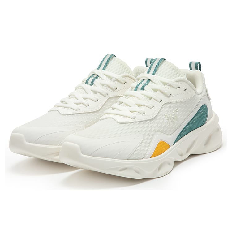 361 Feather Athleisure Cushioning Slip Resistant Abrasion Resistant Breathable Low top Running Shoes Men's White Green 672412223FH-1