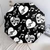 1PC Musical notes Umbrella Portable Folding Umbrella Iron Frame Hole Bone Structure Outdoor Home Umbrella A1