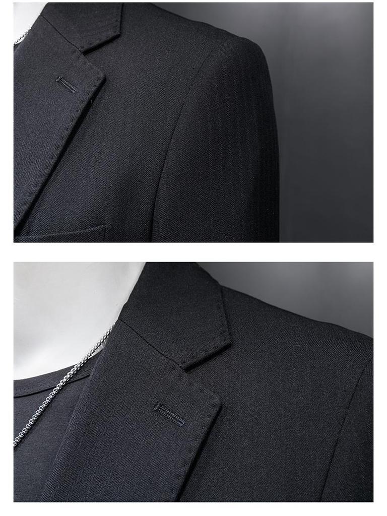 Men's Plus Size Korean Style Slim Fit Business Casual Blazer