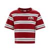 Squad Striped Logo Casual Simple Short Sleeve T-Shirt Women T-Shirts 692983-13