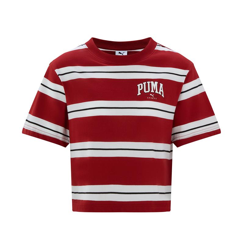 PUMA Squad T Shirts Women s Red Crew Neck Moderate 692983-13 L