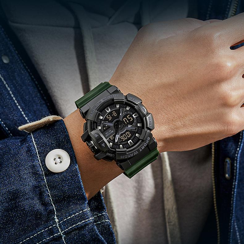 SANDA new multifunctional men's youth outdoor sports waterproof wrist watch