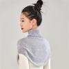 Winter Warm Fake Collar Soft Knitted Turtleneck Neckchief Daily Ring Scarf  for Women Girls