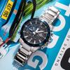 Casio EDIFICE Business Bluetooth Connected Three Eyes and Five Hands Date Display Sports Waterproof Watch Quartz Movement Stainless Steel EQB-800D-1A