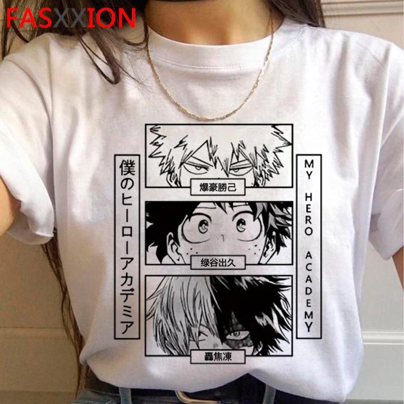 My Hero Academia Bakugou Todoroki Boku No Hero Bnha T-shirt T Shirt feUnisex Tumblr Aesthetic Clothes Harajuku Kawaii