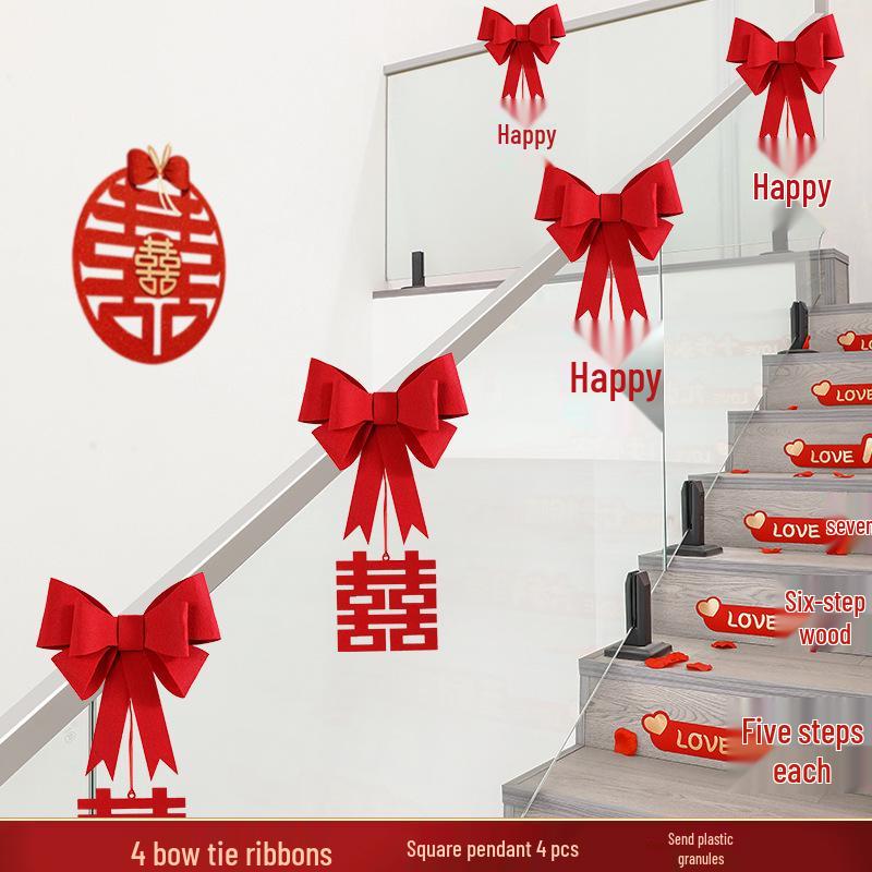 

Bridal Stair Railing Decoration Set: Groom s Floral Escalator Wedding Supplies