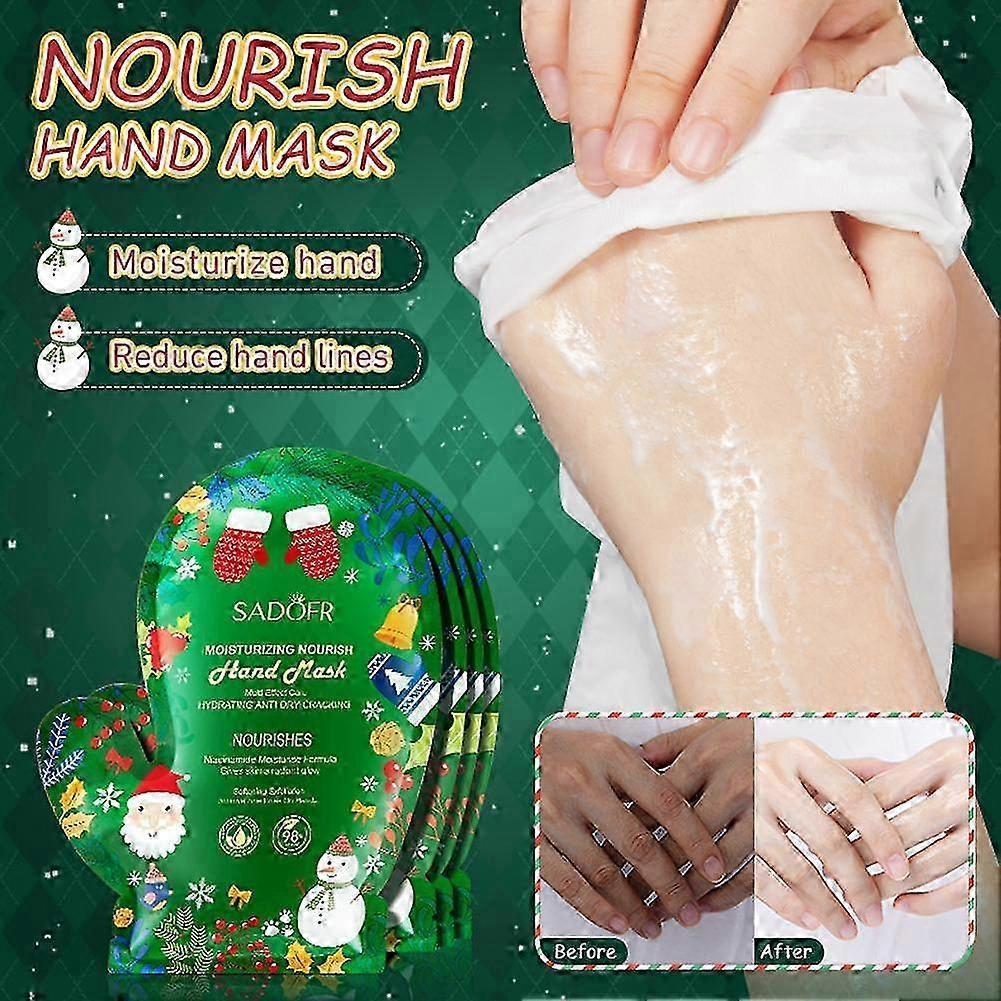 Christmas Hand and Body Care Set with Niacinamide for Brightening and Deep Moisturizing Holiday Limited Edition Gift