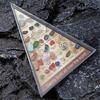 Miniatur Natürliche Kristallachat Edelsteine 36 Arten Kompakte Vitrine Enthalten Geeignet für Bildungszwecke
