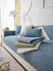 Mat, Blanket, Cover For Sofa Sofa 90X240 Cm, Navy Blue, Heart Pattern