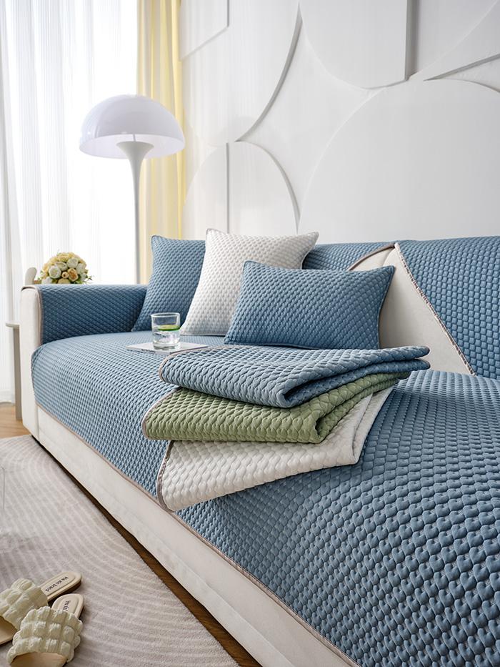 Mat, Blanket, Cover For Sofa Sofa 90X240 Cm, Navy Blue, Heart Pattern