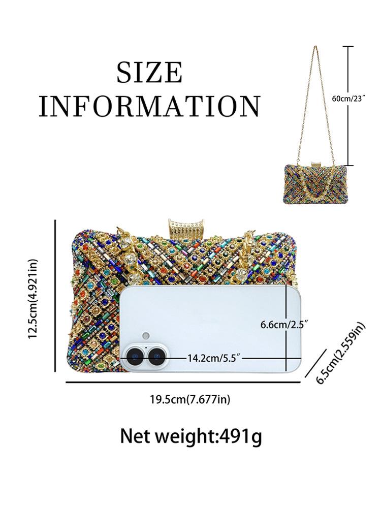 2025 Exquisite Rhinestone Evening Bag - High-End Luxury Party Handbag