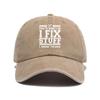 Fix Stuff Cotton Baseball Cap With Embroidered Print For Summer Outdoor Sunshade