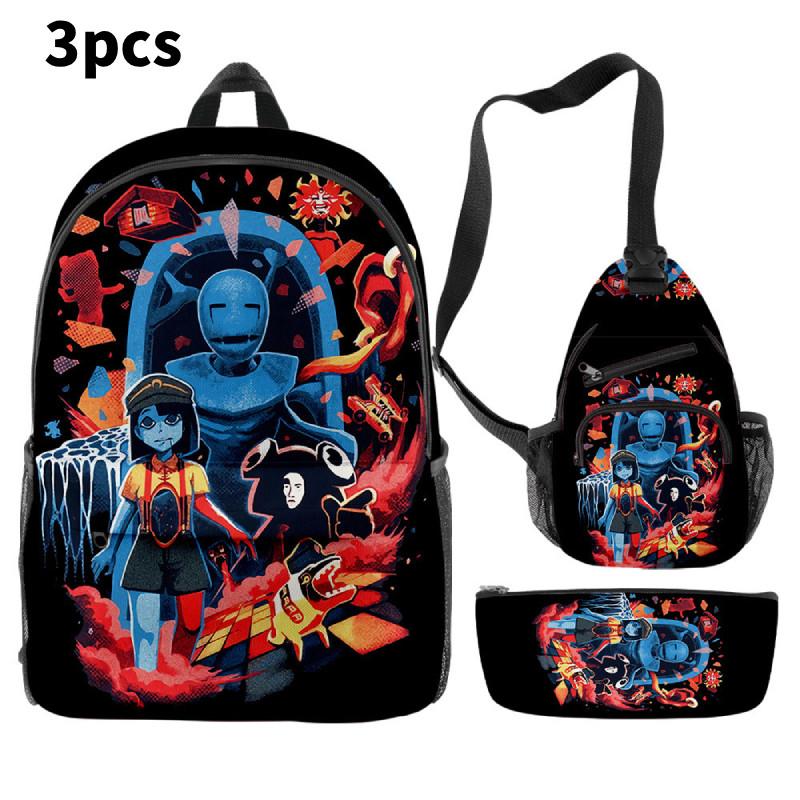 Dream Ena Bbq Children School Bag Set Pencil Case Durable Material Student Young