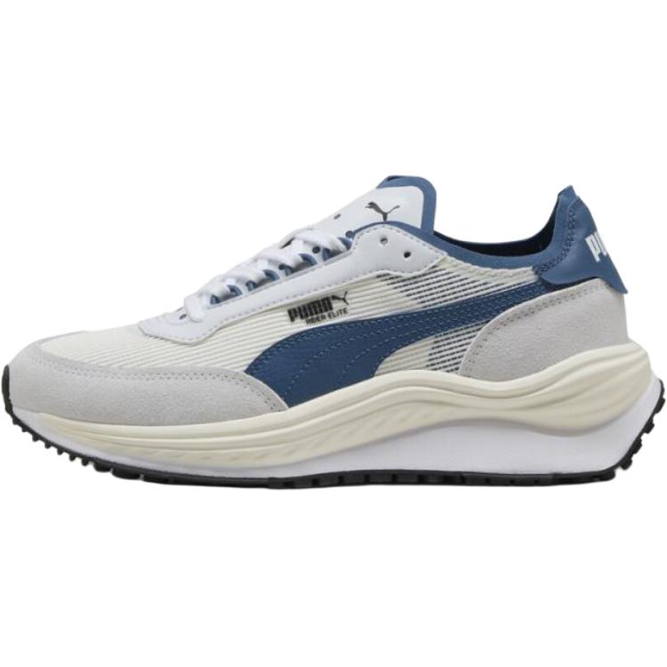 New PUMA Rider Abrasion Resistant Low Top Casual Shoes Unisex White Blue 402922-02