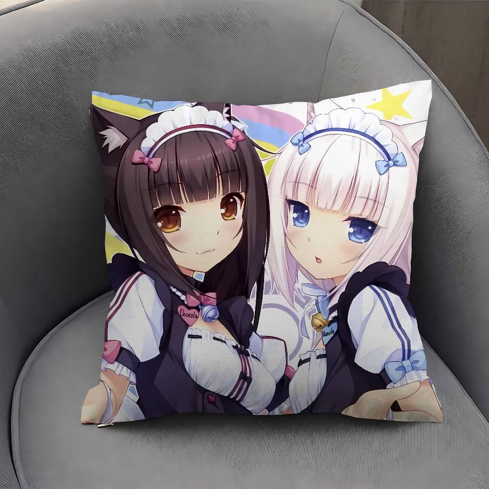 Anime Nekopara Pillow Anime Pillow Sofa Bed Head Pillow Cover Cushion Cover Fashion