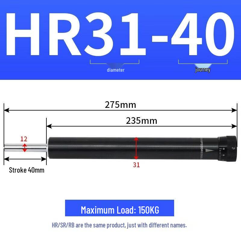Yunduo HR3140 Adjustable Hydraulic Pneumatic Damper