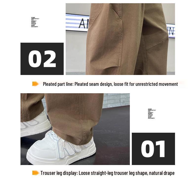 Boys' Fleece-Lined Wide-Leg Overalls for Teens - Trendy Casual Autumn Wear