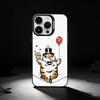 Fat T-Tiger Phone Case For iPhone 17,16,15,14,13,12,11 Plus,Pro Max,XS,Colored silver phone case