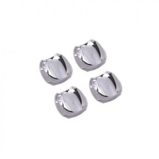 For Land Rover Discovery 5 2017-2020 Chrome Outside Door Bowl Cup Cover Trim 4pc