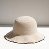 New Y2K fashion Bucket Hat for Women Summer Hat Weave Sun Hat Travel Cap Lady Cap Simple Fold Floppy Girls Beach Hat Panama
