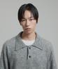 NONBLANK Mohair Crop Collar Knit_Melange Grey