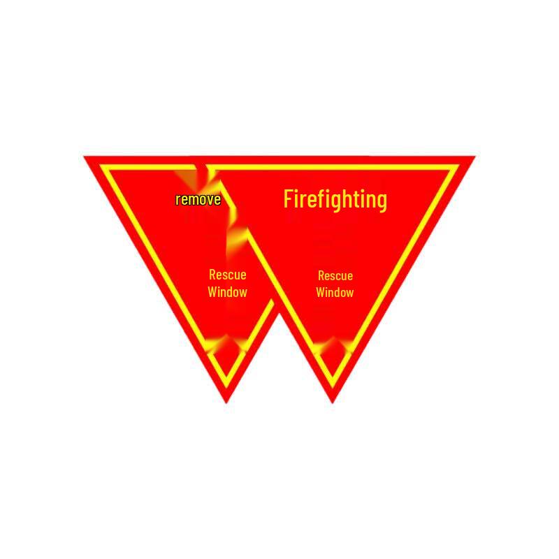Double-Sided Fire Rescue Window Sticker Pack