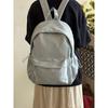 Japanese ins solid color small fresh schoolbag new large capacity student leisure travel backpack high value backpack