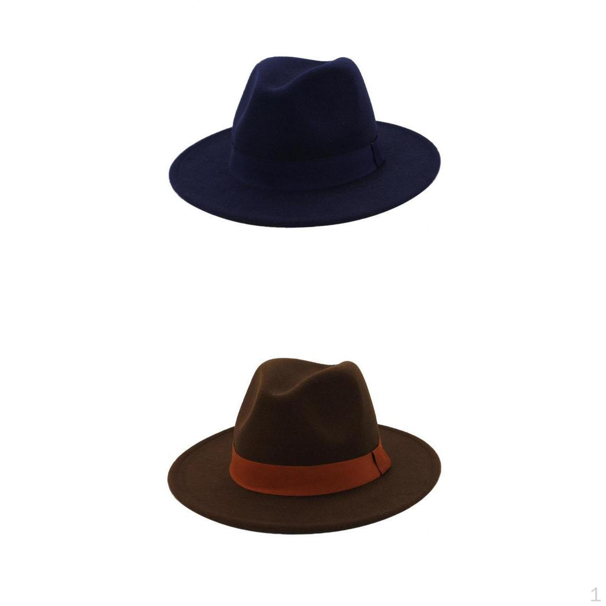 

2 шт. Модная шляпа федора Дышащая Простая Фетровая Зимняя для Рыбалки