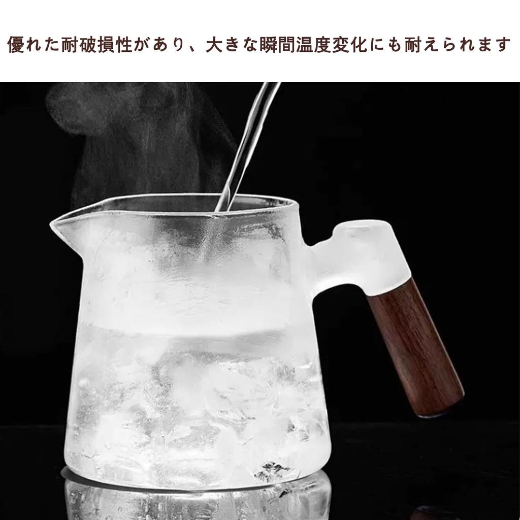 MiniMood Heat-Resistant Glass Teapot, 304 Stainless Steel with Strainer, Wooden Handle, 0.65L, Separate Strainer