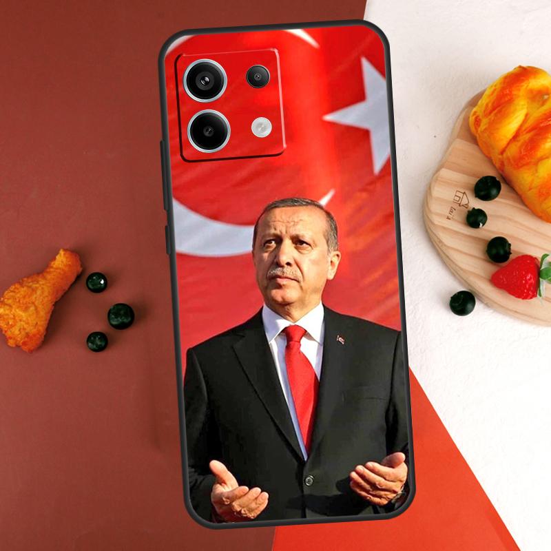 President Turkey Recep Tayyip Case For Xiaomi Redmi Note 13 14 Pro 9 10 11 12 Pro 10S 11S 12S Redmi 13C 10C 12C 14C Coque