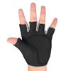 Unisex Dumbbell Equipment Horizontal Bar Exercise Wrist Guard Gym Half Finger Sports Non-slip Gloves
