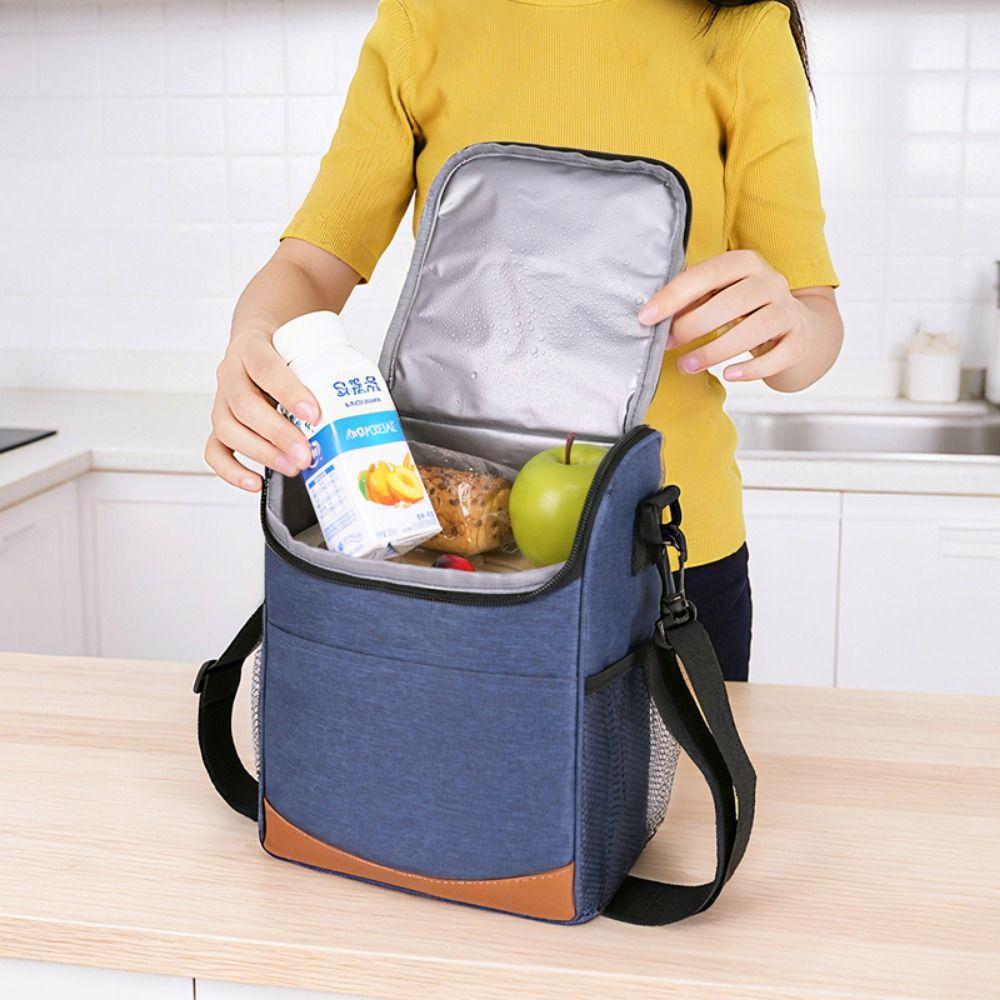 Thickened Insulated Cooler Bags Large Capacity Insulated Lunch Bag  Office Worker