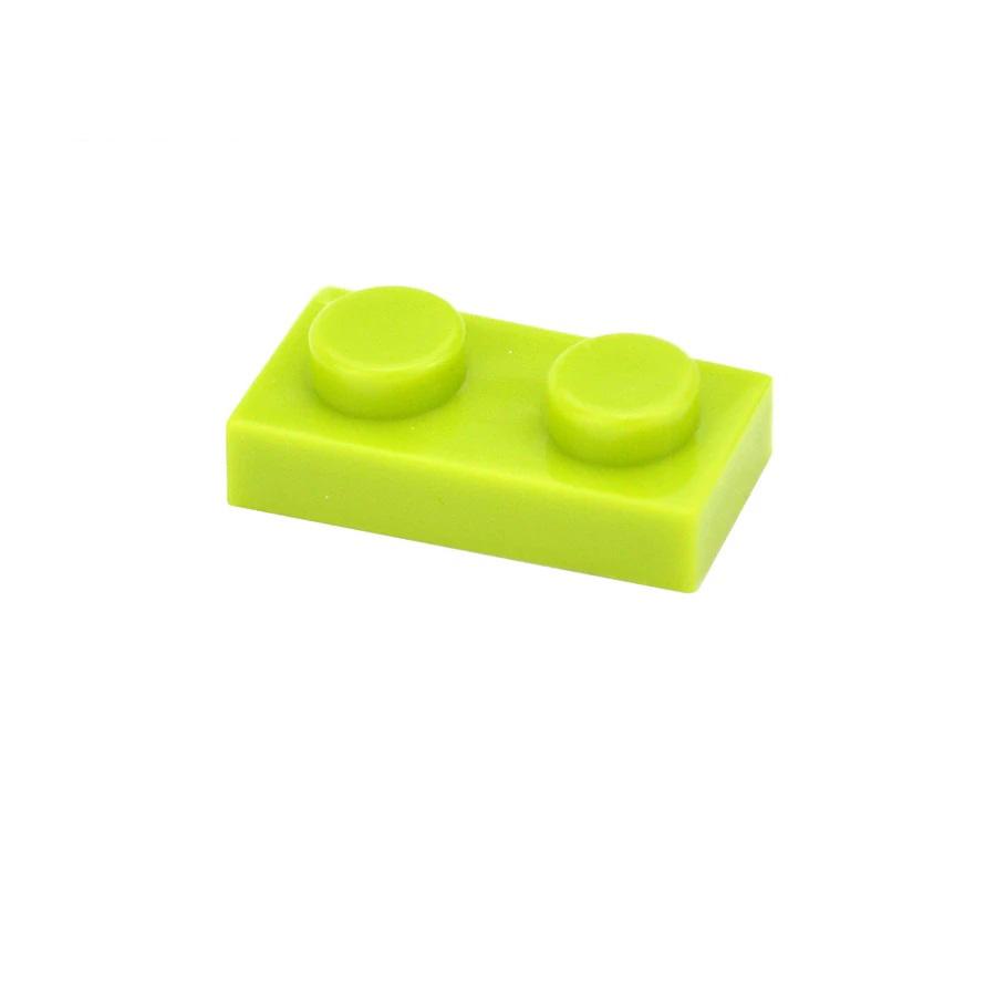 1x2 Kropki 100 SZTUK Kolor Edukacyjny Kreatywny kompatybilny 3023 Rozmiar MOC Klocki Cienkie Figurki Klocki Zabawki dla Dzieci