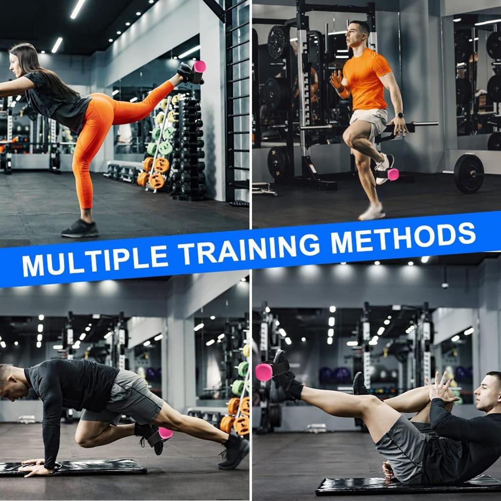 Dumbbell Ankle Strap, Attachment Foot Straps Adjustable Weights for Strength Training