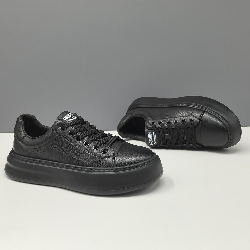 Zapatos de tabla transpirables crudos zapatos de moda plataforma de cuero zapatos casuales
