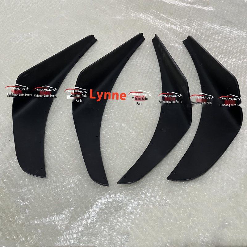 Mitsubishi EVO7-9 VOLTEX Fiberglass Front Bumper Kit: 4PCS Wind Deflectors & Small Spoilers, 36mm Thick.