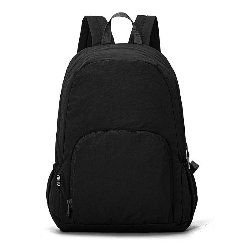 

Уличный многофункциональный дорожный складной рюкзак для отдыха, для тренировок, для студентов, школьный, большой вместимости One size чёрный