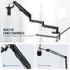 NEEWER Slim Microphone Arm Desk Rotating Boom Arm with Air Damping and Cable Management Compatible with Shure and Blue Yeti Microphones for Game