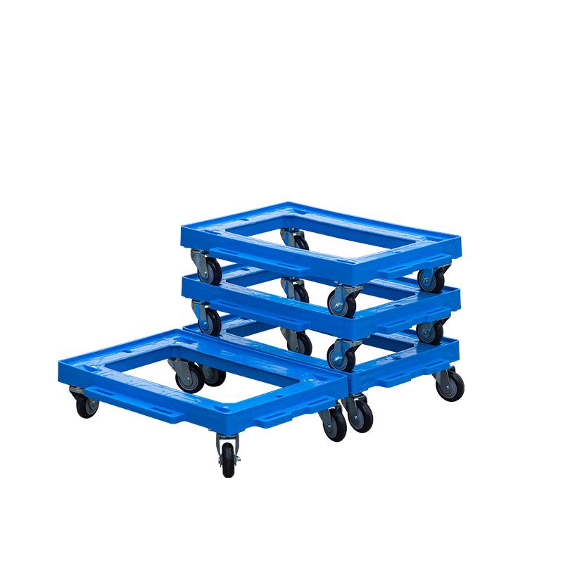 Foldable Silent Four-Wheeled Turtle Cart for Efficient Goods Transport