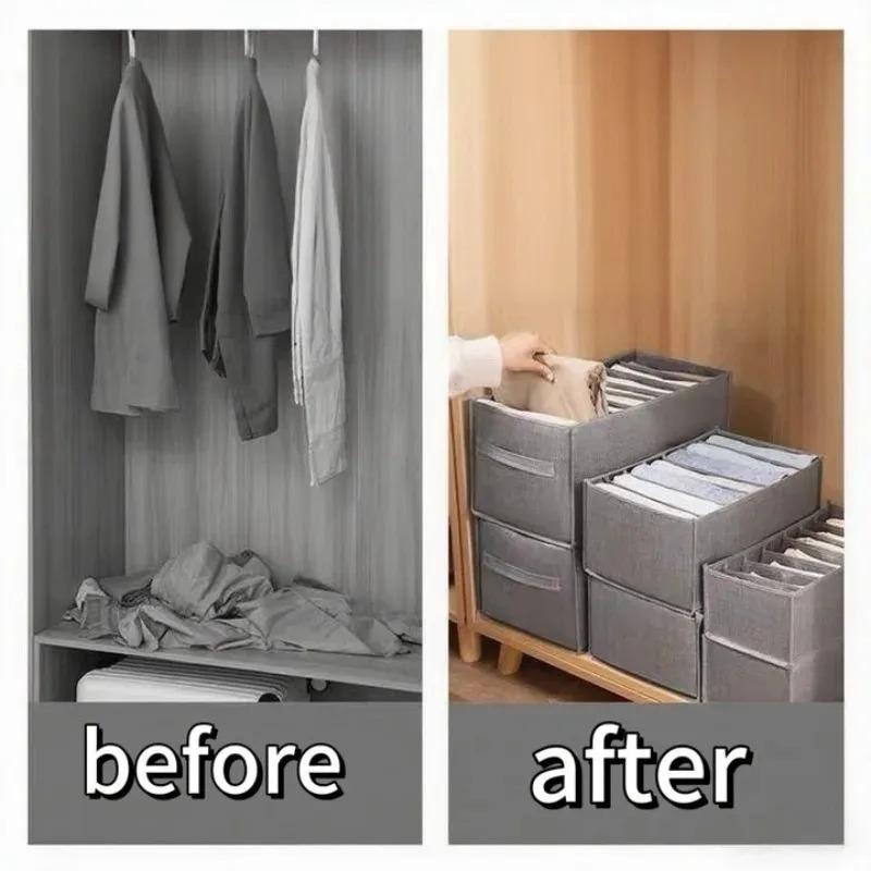 Kleiderschränke Kleidung Organizer Hosen Jeans Aufbewahrungsbox Schrank Schublade Organizer Unterwäsche Socken T-Shirt Kleiderschrank Lagerung Organizer