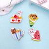 8PCS Self-adhesive Clothing Patch Fruits Clothes Appliques Phone Case Embroidered Patch  Sewing