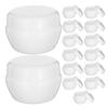 FRCOLOR 20g Cream Bottles, Set of 15, Plastic Cream Jars, Cosmetic Cases, Refillable Containers, Light-Proof Bottles for Hand Cream, Aromatherapy Crea
