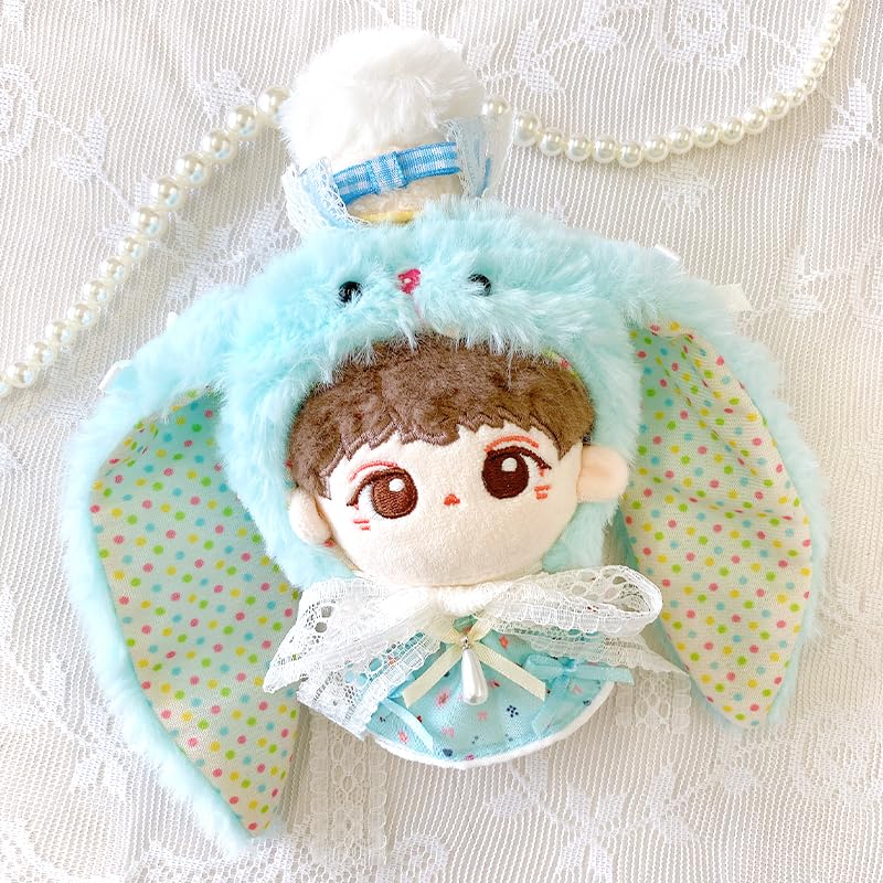 Fluffy Rabbit Costume Cap for Stuffed Stuffed Animal Clothes Animals, 10cm, Blue, [product]