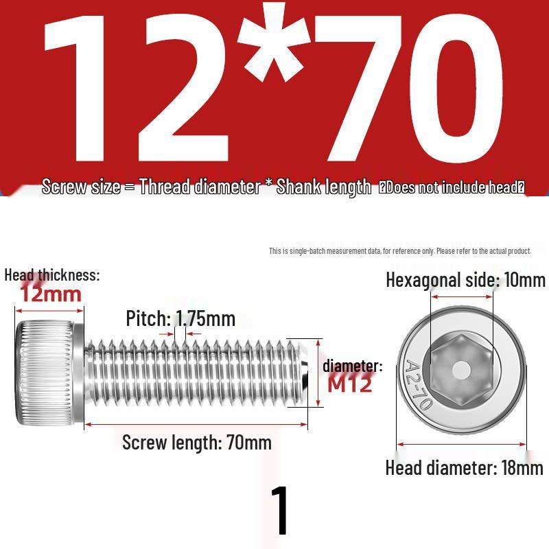 304 Stainless Steel Hex Socket Cap Screw with Extended Thread