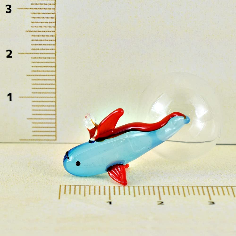 Fourcart Cute Handmade Glass Float, Ryugu no Tsuikai, Width: 31mm, Bead: 20mm